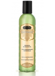 Массажное масло Naturals Vanilla Sandalwood с ароматом ванили и сандала - 236 мл. - Kama Sutra - купить с доставкой в Красногорске
