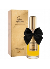 Массажное масло Light My Fire с ароматом карамели - 100 мл. - Bijoux Indiscrets - купить с доставкой в Красногорске
