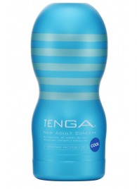 Мастурбатор с охлаждающей смазкой TENGA Original Vacuum Cup Cool - Tenga - в Красногорске купить с доставкой