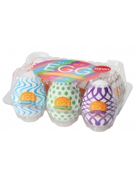 Набор из 6 мастурбаторов Tenga EGG IV с различным рельефом - Tenga - в Красногорске купить с доставкой