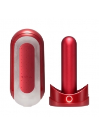 Красный мастурбатор Flip Zero Red   Warmer с подогревом - Tenga - в Красногорске купить с доставкой