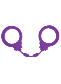 Фиолетовые силиконовые наручники Suppression - Lola Games - купить с доставкой в Красногорске