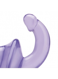 Фиолетовый безремневой страпон Strapless Strap-On - Lux Fetish - купить с доставкой в Красногорске