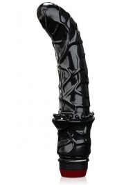 Черный вибромассажер простаты 6  Premium Prostate Massager - BlueLine - в Красногорске купить с доставкой
