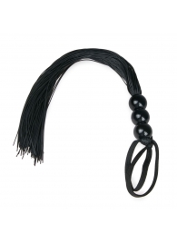 Черная силиконовая плеть Silicone Whip - 32 см. - Easy toys - купить с доставкой в Красногорске