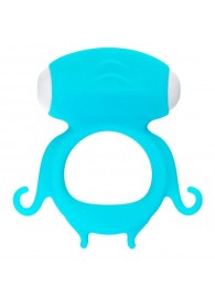 Голубое виброкольцо на пенис Sair - A-toys - в Красногорске купить с доставкой