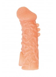 Телесная закрытая насадка с шершавой головкой Cock Sleeve Size S - 13,8 см. - KOKOS - в Красногорске купить с доставкой