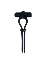 Черное эрекционное лассо с вибропулей Black Tie Affair - Zero Tolerance - в Красногорске купить с доставкой