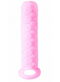 Розовый фаллоудлинитель Homme Long - 13,5 см. - Lola Games - в Красногорске купить с доставкой