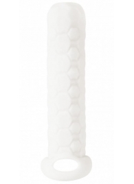 Белый фаллоудлинитель Homme Long - 13,5 см. - Lola Games - в Красногорске купить с доставкой