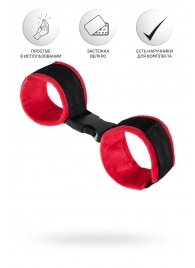 Красно-черные велюровые оковы Anonymo - ToyFa - купить с доставкой в Красногорске