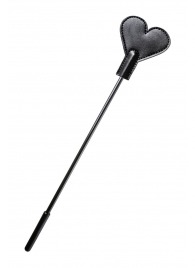 Черный стек со шлепком в форме сердца Anonymo - 35 см. - ToyFa - купить с доставкой в Красногорске