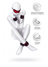 Красно-черный бондажный набор Anonymo - ToyFa - купить с доставкой в Красногорске