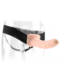 Полый страпон 8  Hollow Strap-On телесного цвета - 19 см. - Pipedream - купить с доставкой в Красногорске
