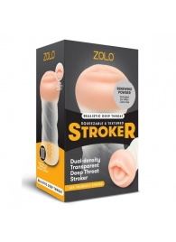 Мастурбатор-ротик ZOLO DEEP THROAT - Zolo - в Красногорске купить с доставкой