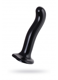 Черный стимулятор для пар P G-Spot Dildo Size L - 19 см. - Strap-on-me - в Красногорске купить с доставкой