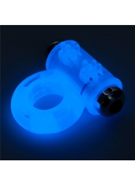 Голубое, светящееся в темноте эрекционное виброкольцо Lumino Play Vibrating Penis Ring - Lovetoy - в Красногорске купить с доставкой