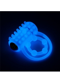 Голубое, светящееся в темноте виброкольцо Lumino Play Vibrating Penis Ring - Lovetoy - в Красногорске купить с доставкой