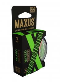 Презервативы в пластиковом кейсе MAXUS AIR Mixed - 3 шт. - Maxus - купить с доставкой в Красногорске