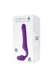 Лиловый безремневой страпон Queens M - Adrien Lastic - купить с доставкой в Красногорске