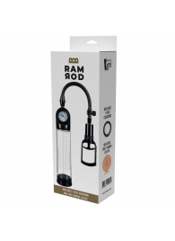 Прозрачная вакуумная помпа с манометром Deluxe Penis Pump - Dream Toys - в Красногорске купить с доставкой