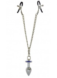 Зажимы для сосков с анальной пробкой - Sitabella - купить с доставкой в Красногорске