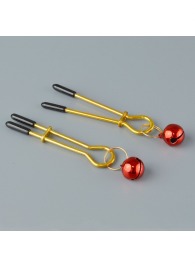 Золотистые зажимы с колокольчиками Gold - Sitabella - купить с доставкой в Красногорске