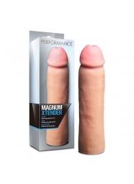 Телесная фаллическая насадка на пенис Magnum Xtender - 23 см. - Blush Novelties - в Красногорске купить с доставкой