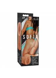 Мастурбатор-вагина цвета карамели Sofia с вибрацией - Blush Novelties - в Красногорске купить с доставкой