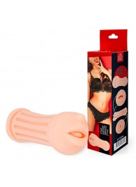 Двусторонний мастурбатор - ротик и вагина - Bior toys - в Красногорске купить с доставкой