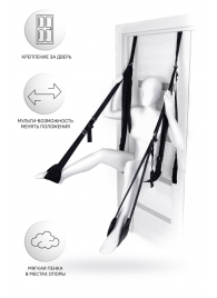 Черные секс-качели на дверь Anonymo №0505 - ToyFa - купить с доставкой в Красногорске