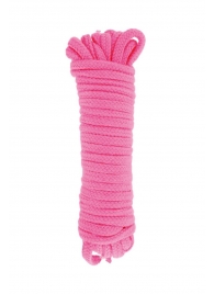 Розовая веревка для связывания Sweet Caress Rope - 10 метров - Sweet Caress - купить с доставкой в Красногорске