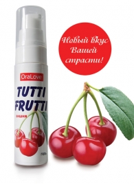 Гель-смазка Tutti-frutti с вишнёвым вкусом - 30 гр. - Биоритм - купить с доставкой в Красногорске