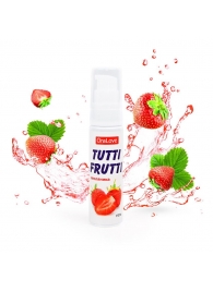 Гель-смазка Tutti-frutti с земляничным вкусом - 30 гр. - Биоритм - купить с доставкой в Красногорске