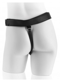 Страпон с телесной насадкой 7  Uncut with Strap on Harness - 18 см. - Pipedream - купить с доставкой в Красногорске