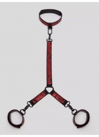 Ошейник с наручниками Reversible Faux Leather Collar and Wrist - Fifty Shades of Grey - купить с доставкой в Красногорске