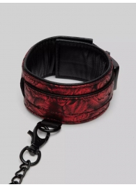 Красно-черные оковы Reversible Faux Leather Ankle Cuffs - Fifty Shades of Grey - купить с доставкой в Красногорске
