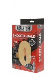 Мастурбатор-вагина с вибрацией и выносным пультом управления REALSTUFF SMOOTH   BALD - Dream Toys - в Красногорске купить с доставкой