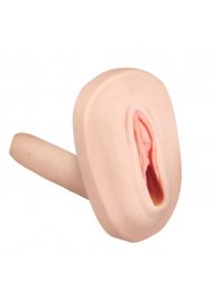 Мастурбатор-вагина с вибрацией и выносным пультом управления REALSTUFF SMOOTH   BALD - Dream Toys - в Красногорске купить с доставкой