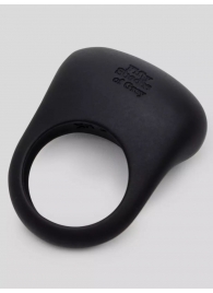 Черное эрекционное виброкольцо Sensation Rechargeable Vibrating Love Ring - Fifty Shades of Grey - в Красногорске купить с доставкой