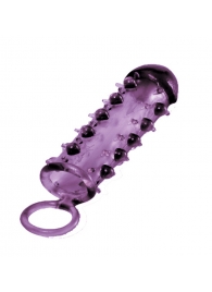 Закрытая фиолетовая насадка с пупырышками SAMURAI PENIS SLEEVE PURPLE - 14,5 см. - NMC - в Красногорске купить с доставкой
