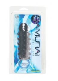 Дымчатая стимулирующая насадка с закрытой головкой SAMURAI PENIS SLEEVE BLACK - 14,5 см. - NMC - в Красногорске купить с доставкой