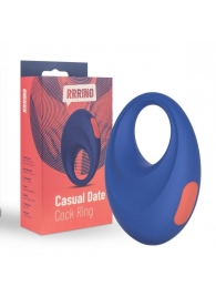 Синее эрекционное кольцо RRRING Casual Date Cock Ring - FeelzToys - в Красногорске купить с доставкой