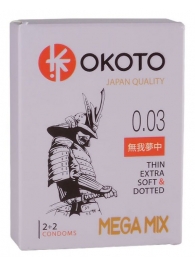 Набор из 4 презервативов OKOTO MegaMIX - Sitabella - купить с доставкой в Красногорске