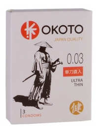 Ультратонкие презервативы OKOTO Ultra Thin - 3 шт. - Sitabella - купить с доставкой в Красногорске