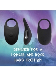Черное эрекционное виброкольцо Thor Cockring - FeelzToys - в Красногорске купить с доставкой