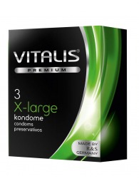 Презервативы увеличенного размера VITALIS PREMIUM x-large - 3 шт. - Vitalis - купить с доставкой в Красногорске