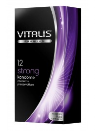 Презервативы с утолщённой стенкой VITALIS PREMIUM strong - 12 шт. - Vitalis - купить с доставкой в Красногорске