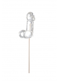 Прозрачный леденец в форме фаллоса со вкусом пина колады - Sosuчki - купить с доставкой в Красногорске