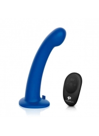 Синяя насадка Remote Control P-Spot G-Spot с черными трусиками - 20 см. - Pegasus - купить с доставкой в Красногорске